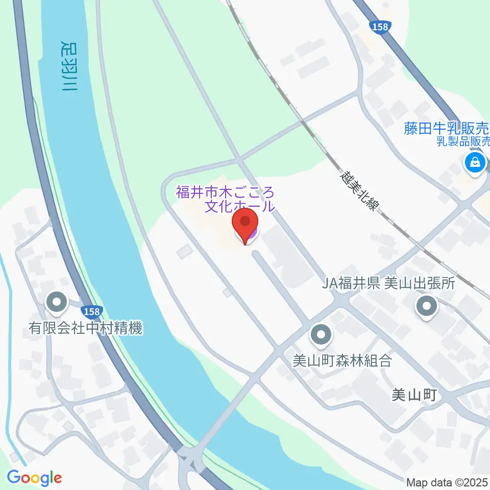 福井市木ごころ文化ホール周辺のホテル一覧地図