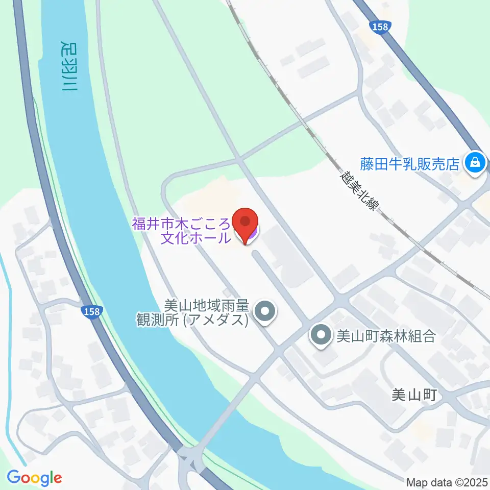 福井市木ごころ文化ホール周辺のホテル一覧地図