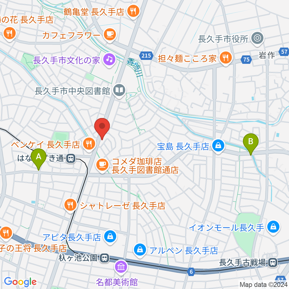 シンフォニア楽器 長久手店周辺のホテル一覧地図