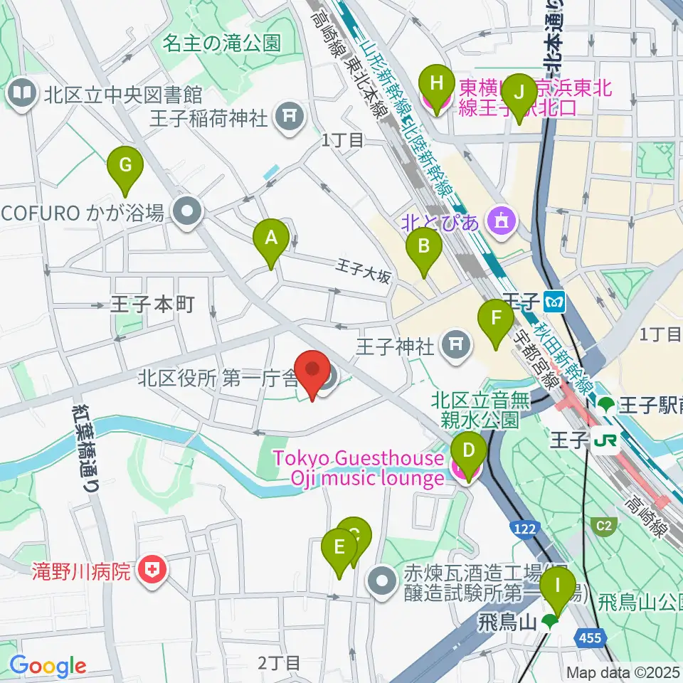 東京DTM作曲音楽学校周辺のホテル一覧地図