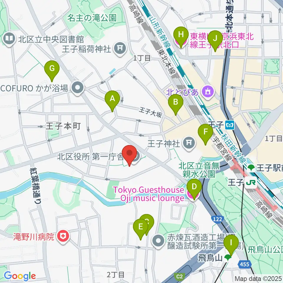 東京DTM作曲音楽学校周辺のホテル一覧地図