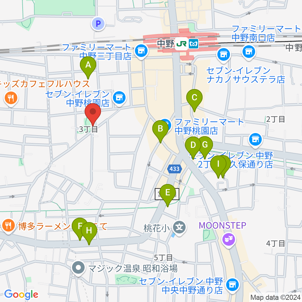 劇場HOPE周辺のホテル一覧地図