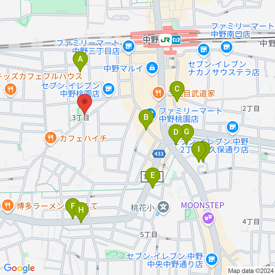 劇場HOPE周辺のホテル一覧地図