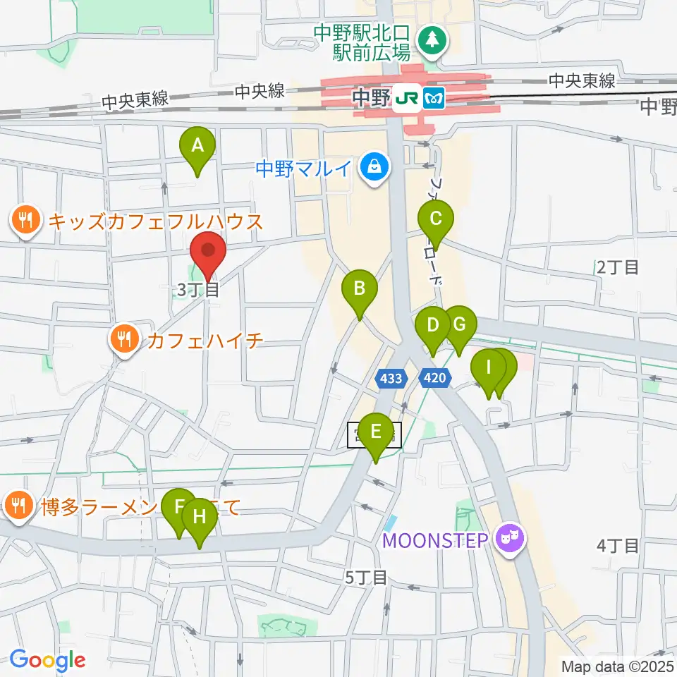 劇場HOPE周辺のホテル一覧地図