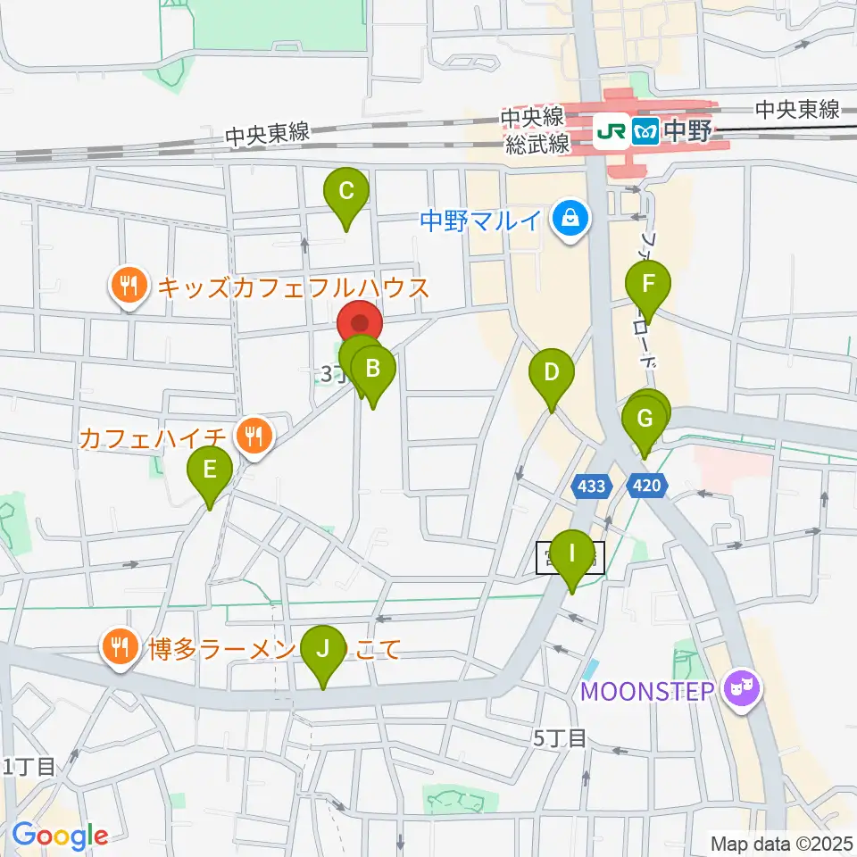 劇場HOPE周辺のホテル一覧地図