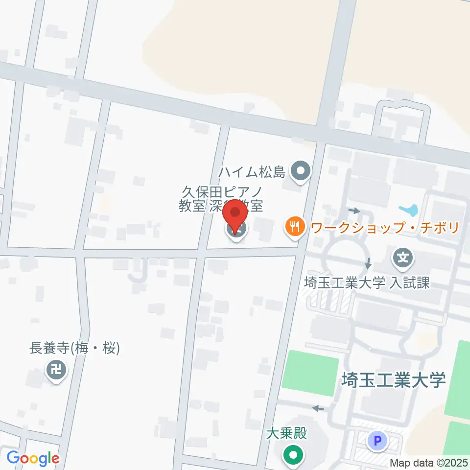 久保田ピアノ教室周辺のホテル一覧地図