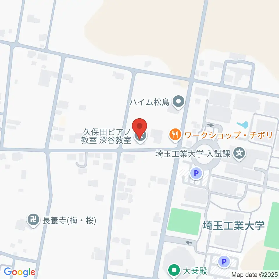 久保田ピアノ教室周辺のホテル一覧地図