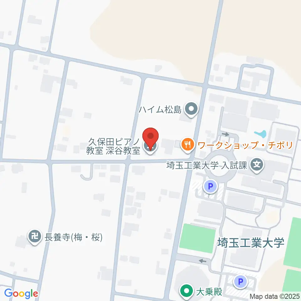 久保田ピアノ教室周辺のホテル一覧地図