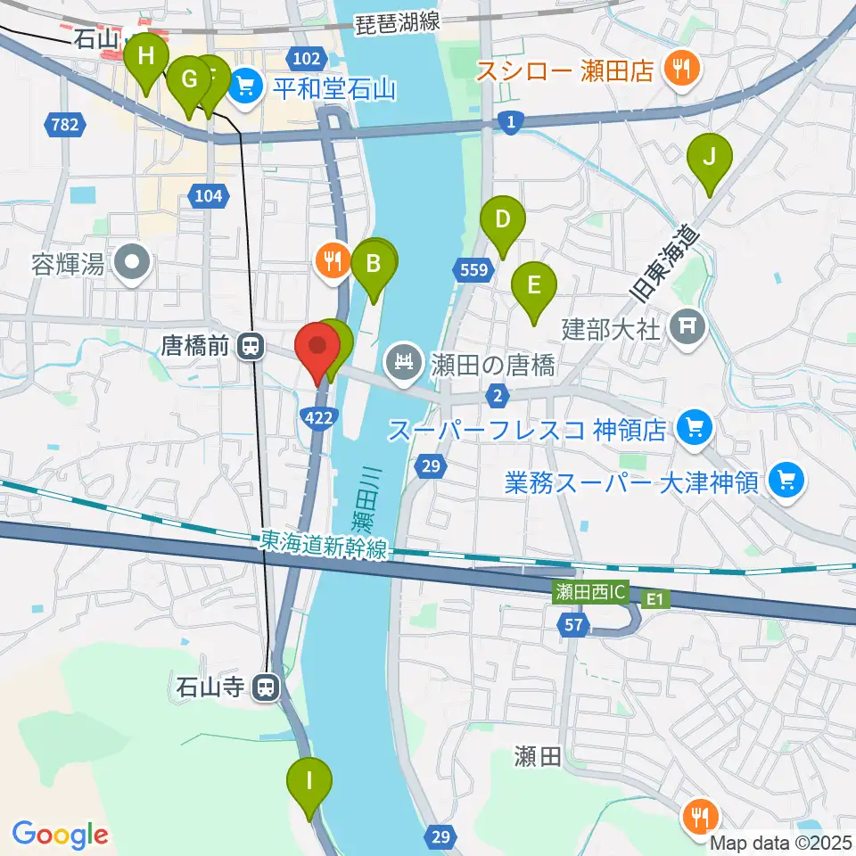 大石ピアノ調律サービス周辺のホテル一覧地図