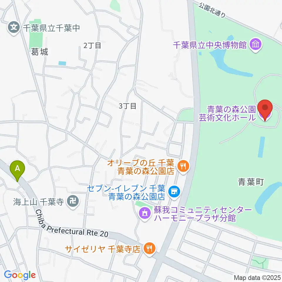 青葉の森公園芸術文化ホール周辺のホテル一覧地図