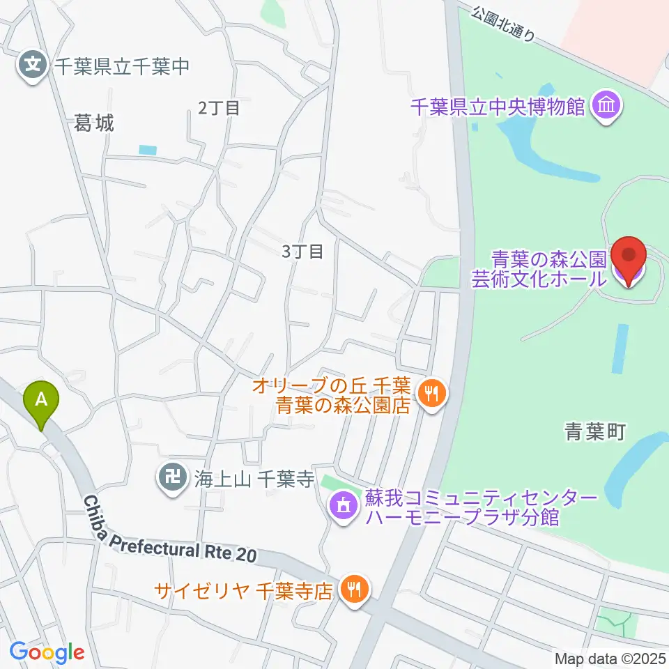 青葉の森公園芸術文化ホール周辺のホテル一覧地図