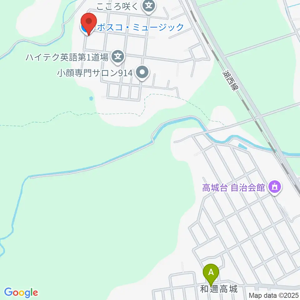 BOSCO MUSIC周辺のホテル一覧地図