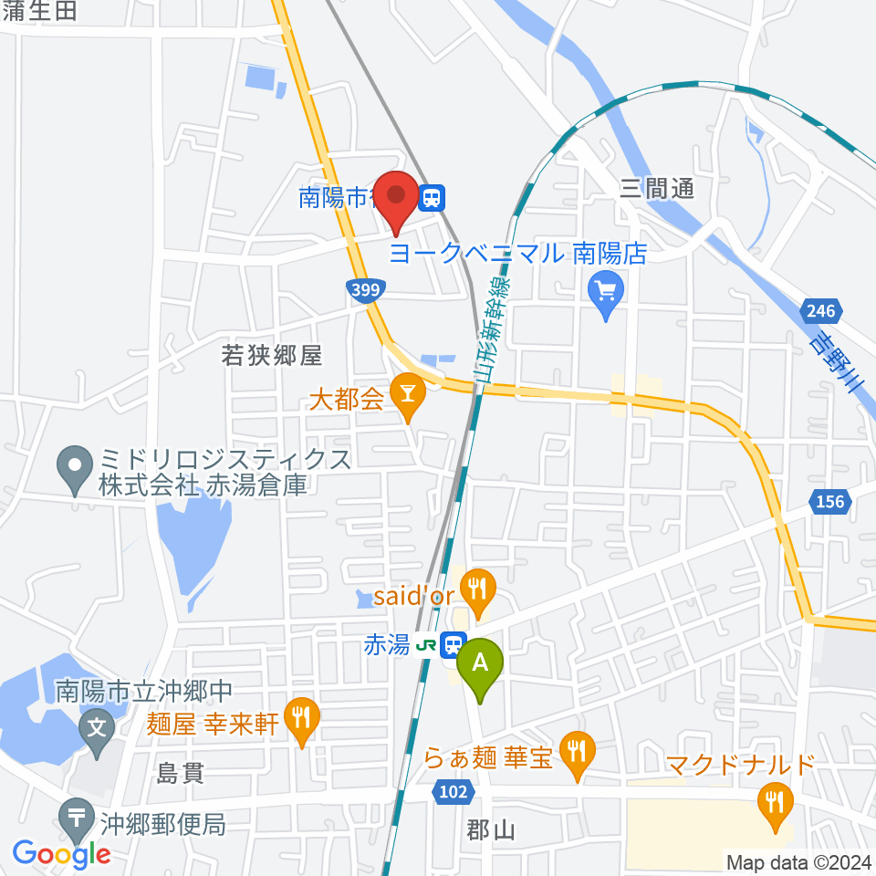 シェルターなんようホール周辺のホテル一覧地図