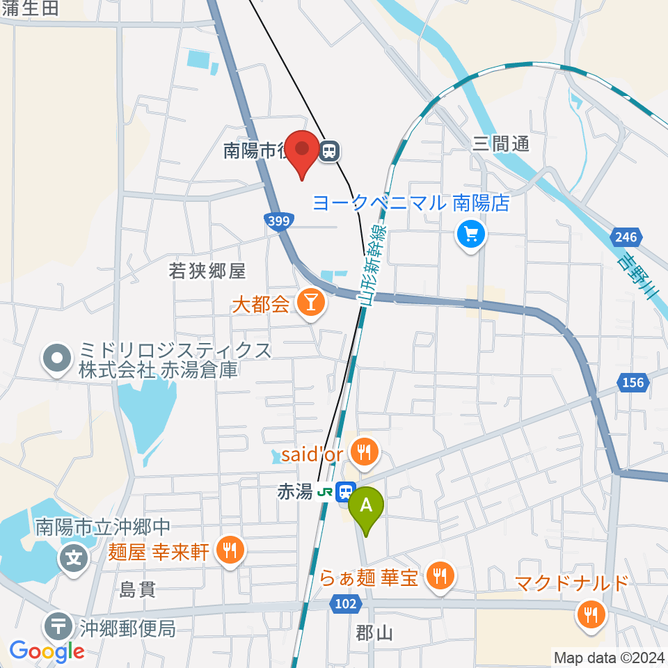 シェルターなんようホール周辺のホテル一覧地図