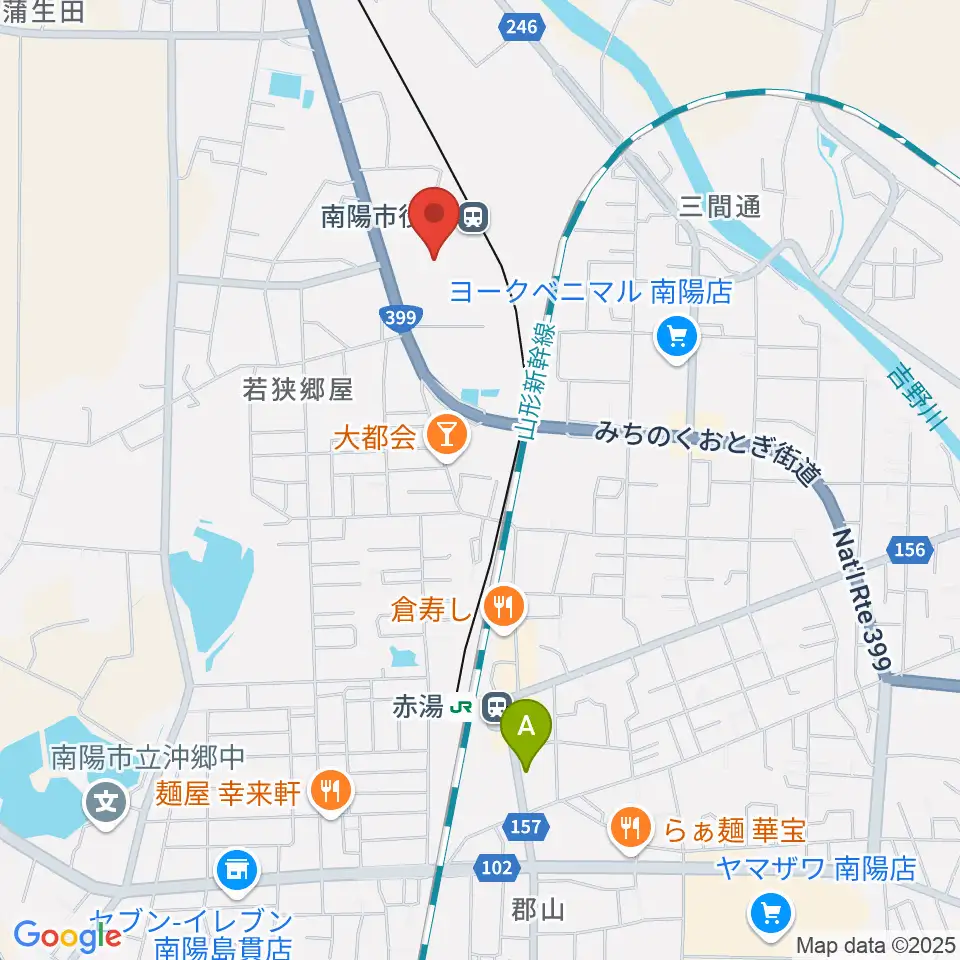 シェルターなんようホール周辺のホテル一覧地図