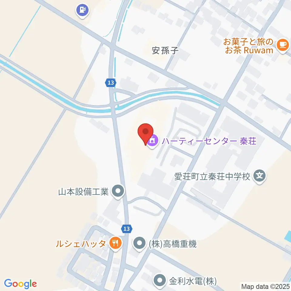 愛荘町立ハーティーセンター秦荘周辺のホテル一覧地図