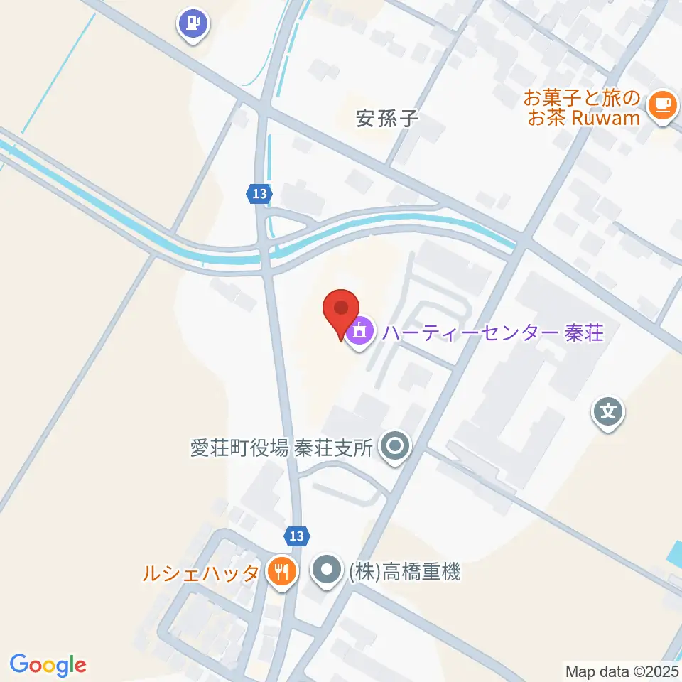 愛荘町立ハーティーセンター秦荘周辺のホテル一覧地図