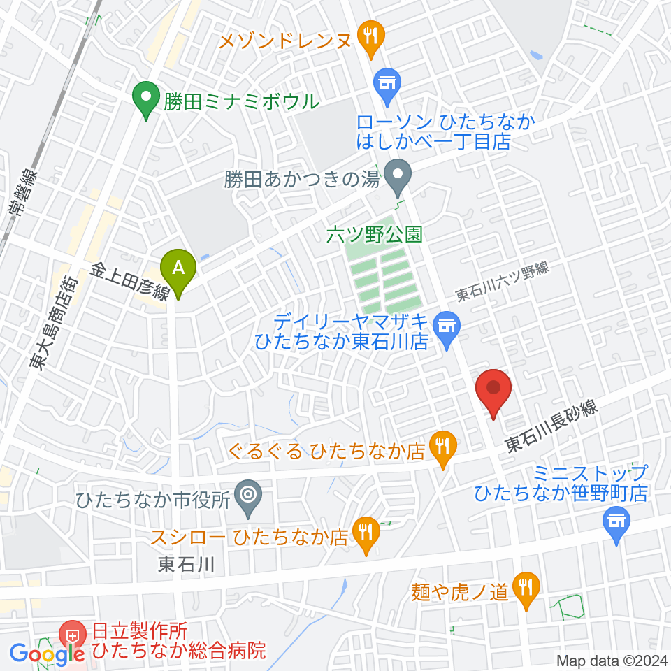 ブリックスホール周辺のホテル一覧地図