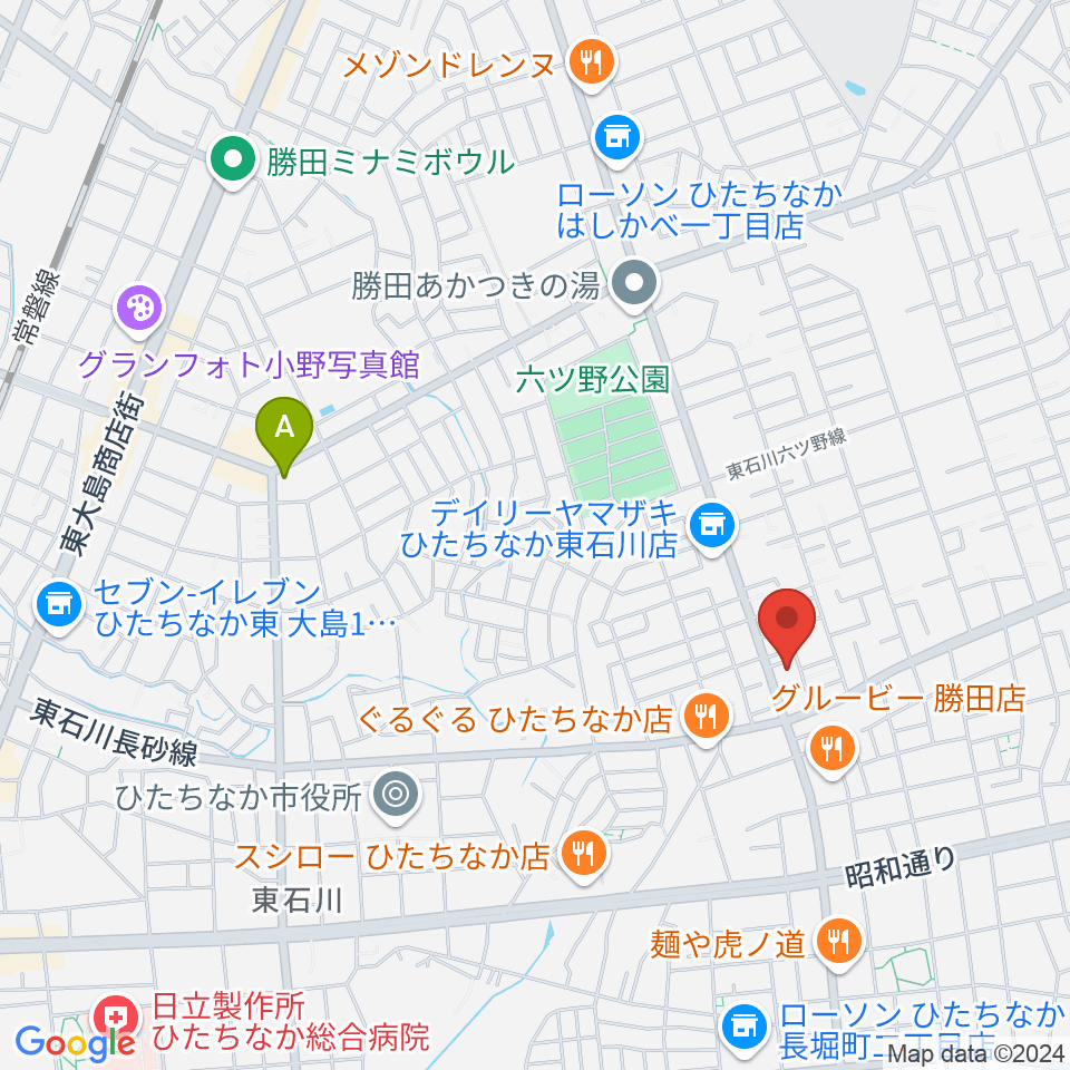 ブリックスホール周辺のホテル一覧地図