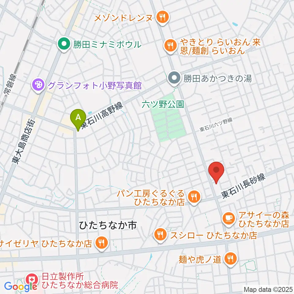 ブリックスホール周辺のホテル一覧地図