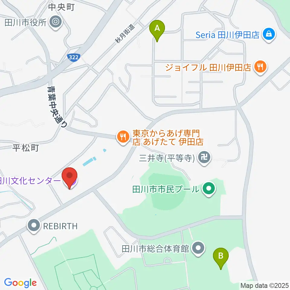 田川文化センター周辺のホテル一覧地図