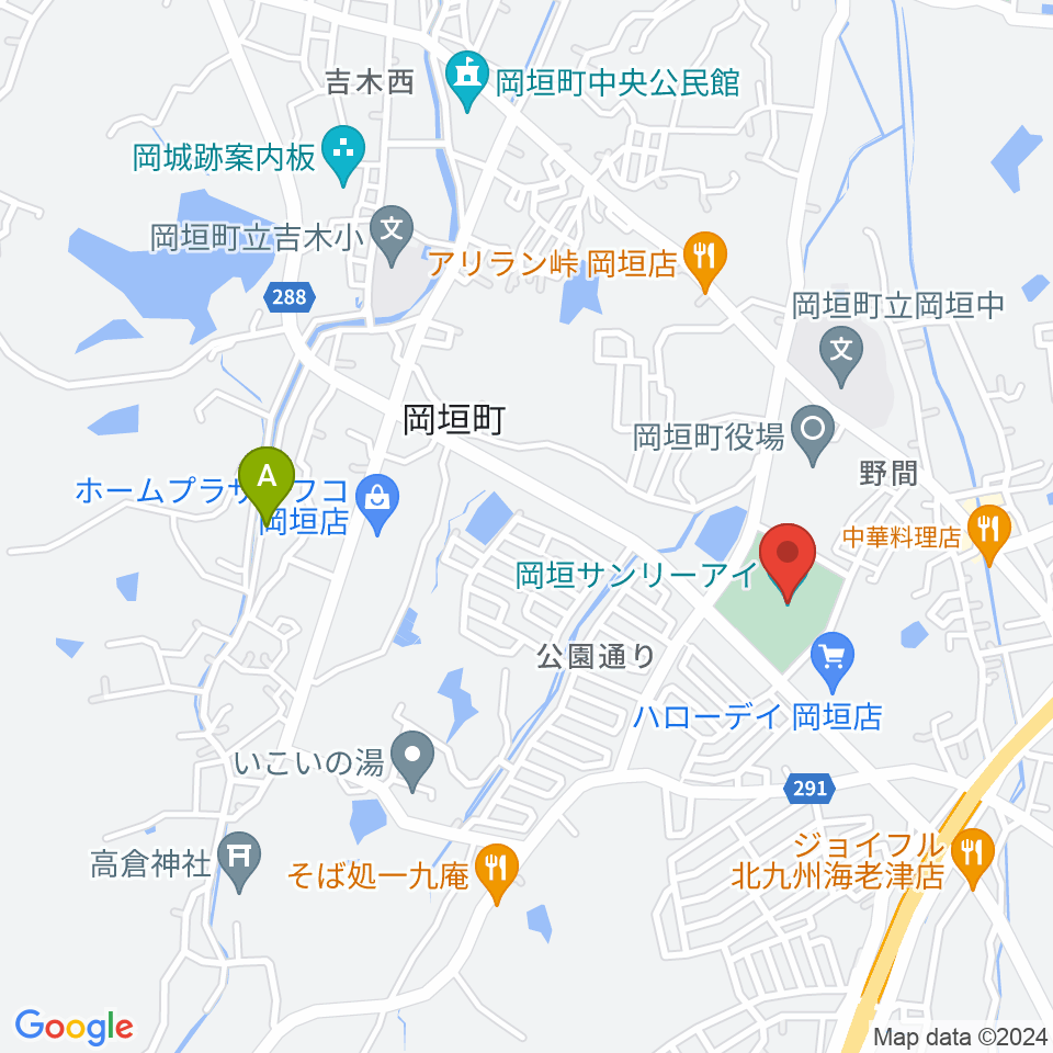 岡垣サンリーアイ周辺のホテル一覧地図