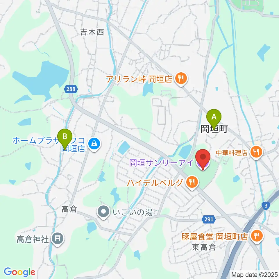 岡垣サンリーアイ周辺のホテル一覧地図