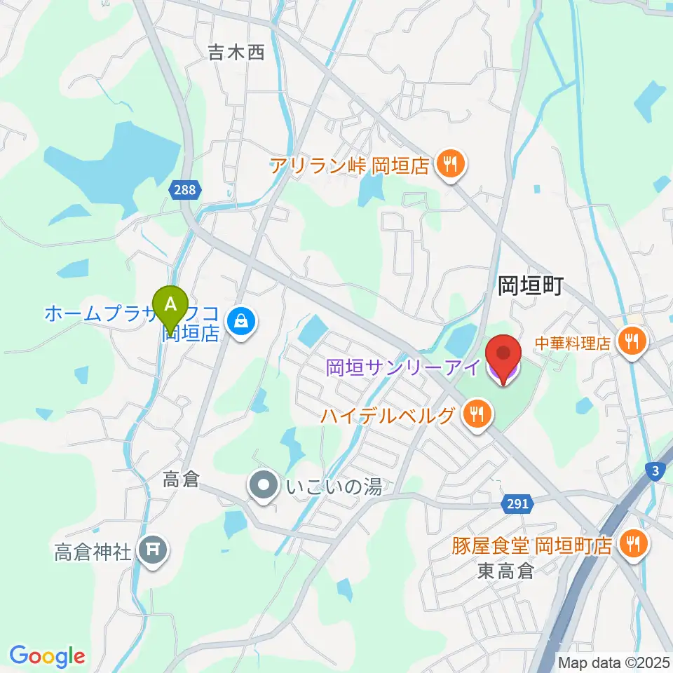 岡垣サンリーアイ周辺のホテル一覧地図