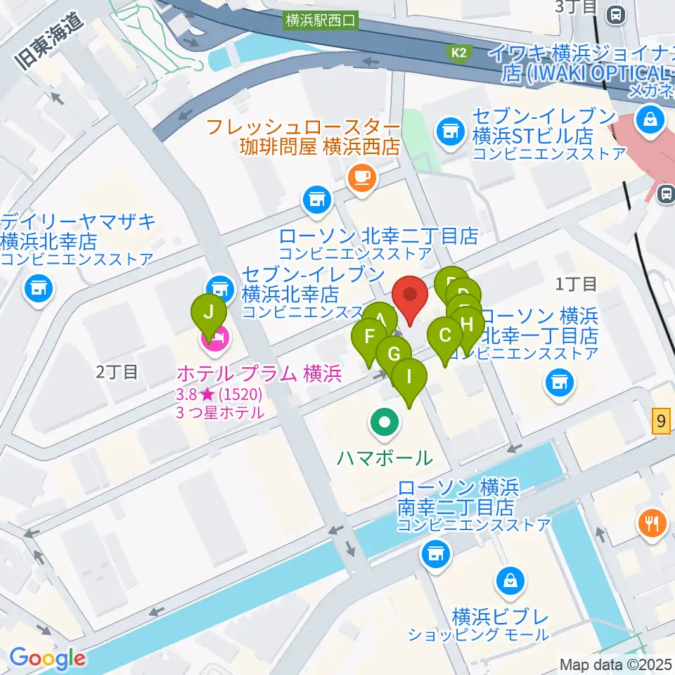 ムラマツ・フルート・レッスンセンター横浜周辺のホテル一覧地図