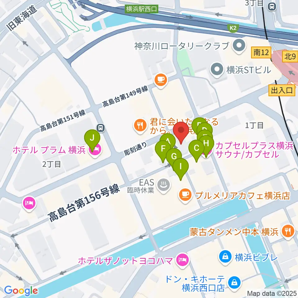 ムラマツ・フルート・レッスンセンター横浜周辺のホテル一覧地図