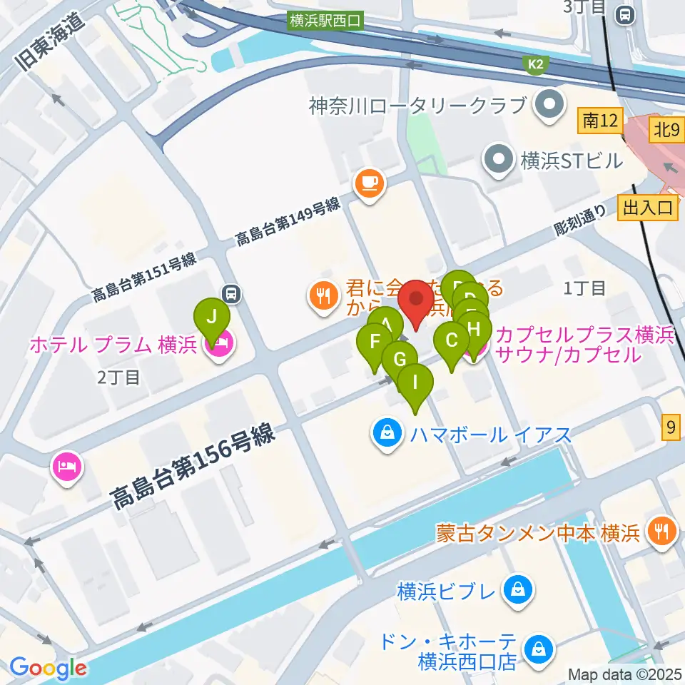 ムラマツ・フルート・レッスンセンター横浜周辺のホテル一覧地図