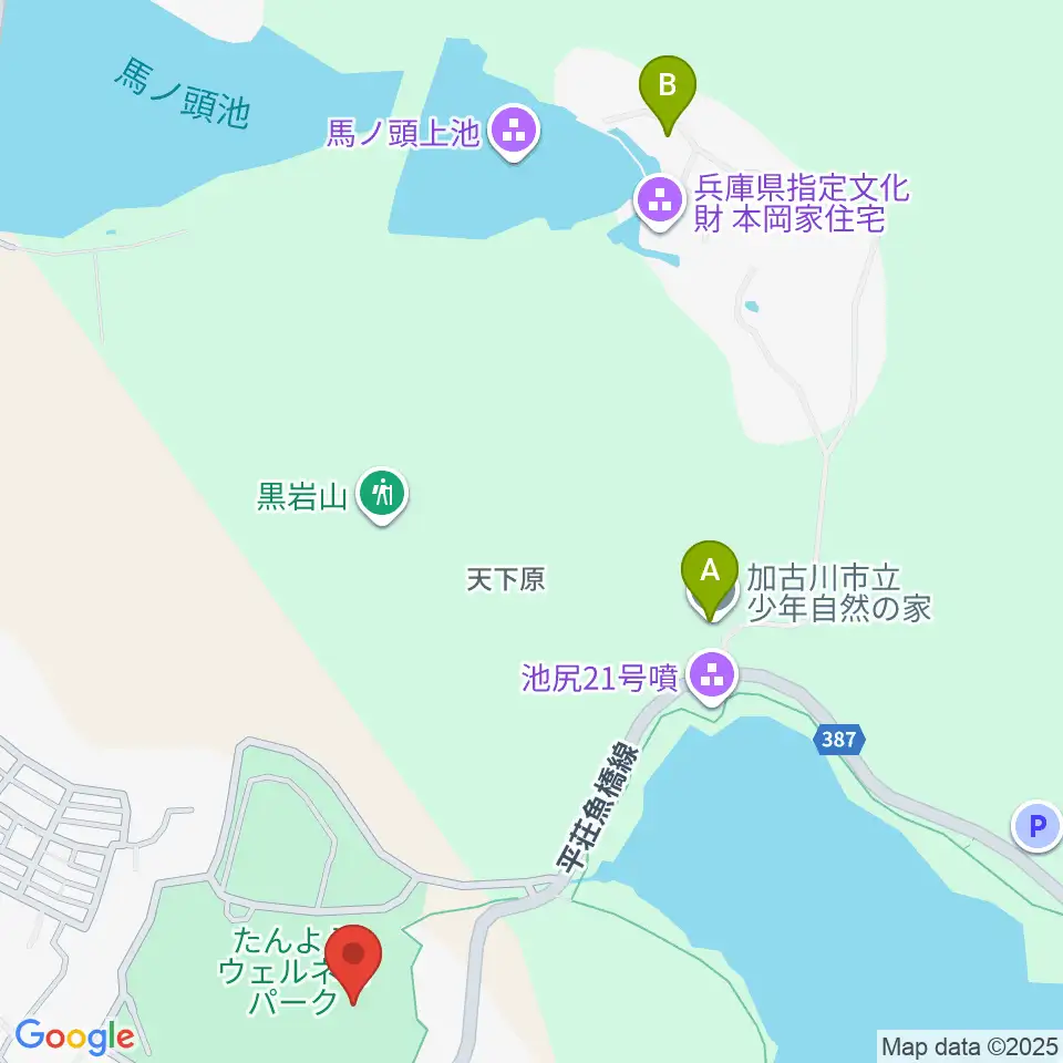 たんようウェルネスパーク アラベスクホール周辺のホテル一覧地図