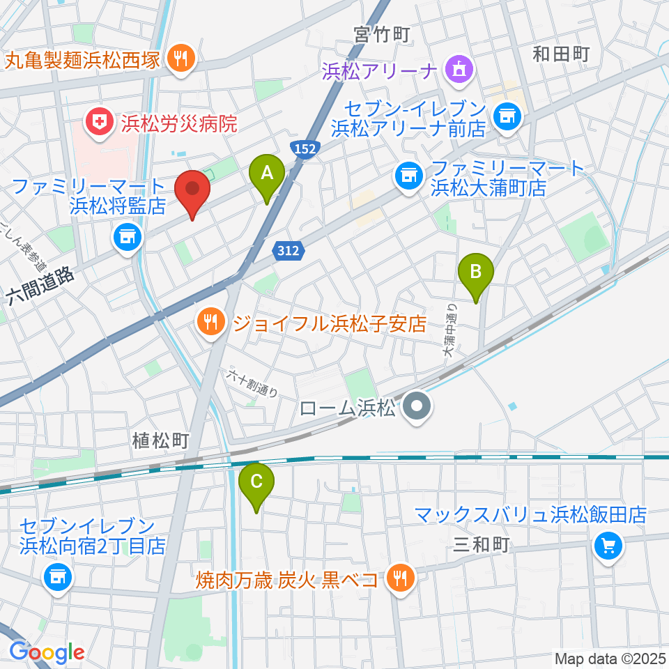 将監ハルソニックスタジオ周辺のホテル一覧地図