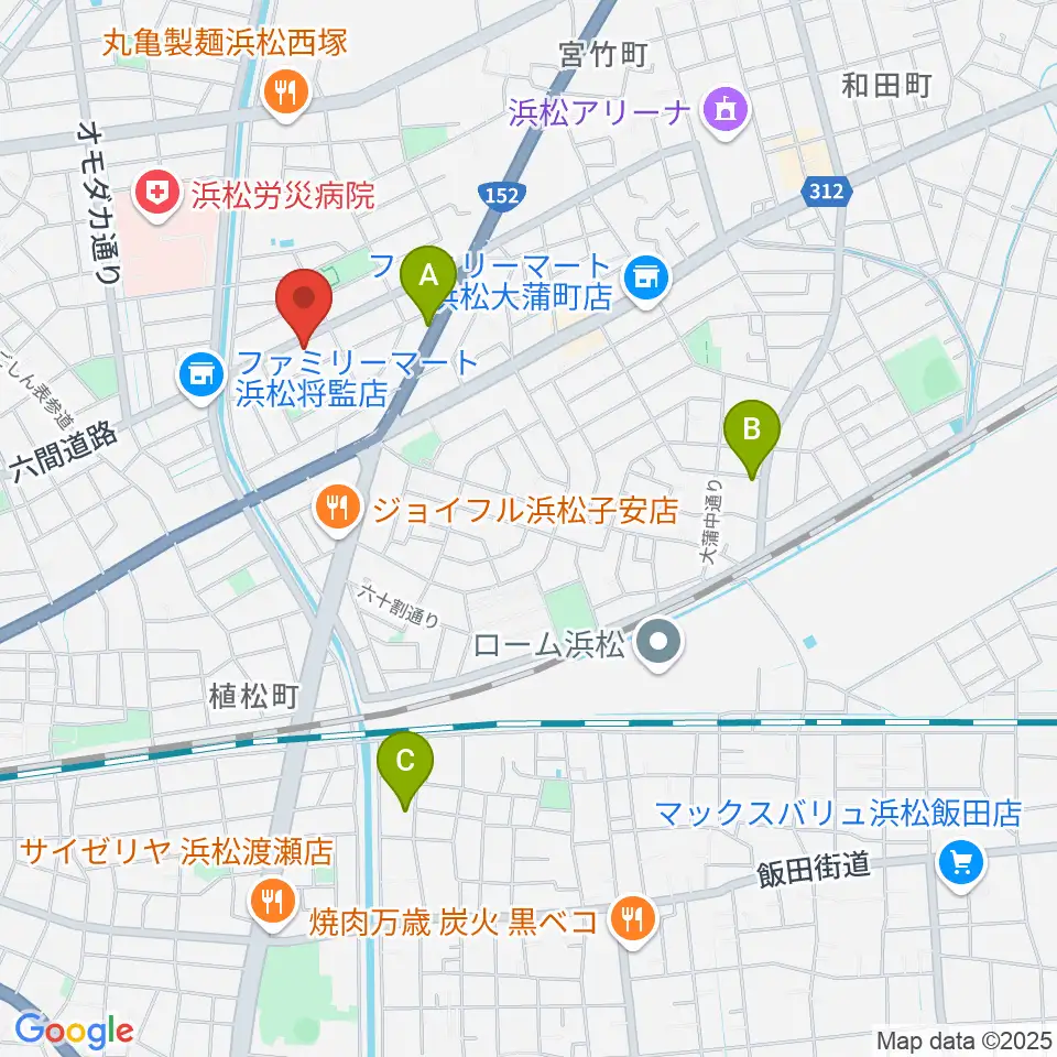 将監ハルソニックスタジオ周辺のホテル一覧地図