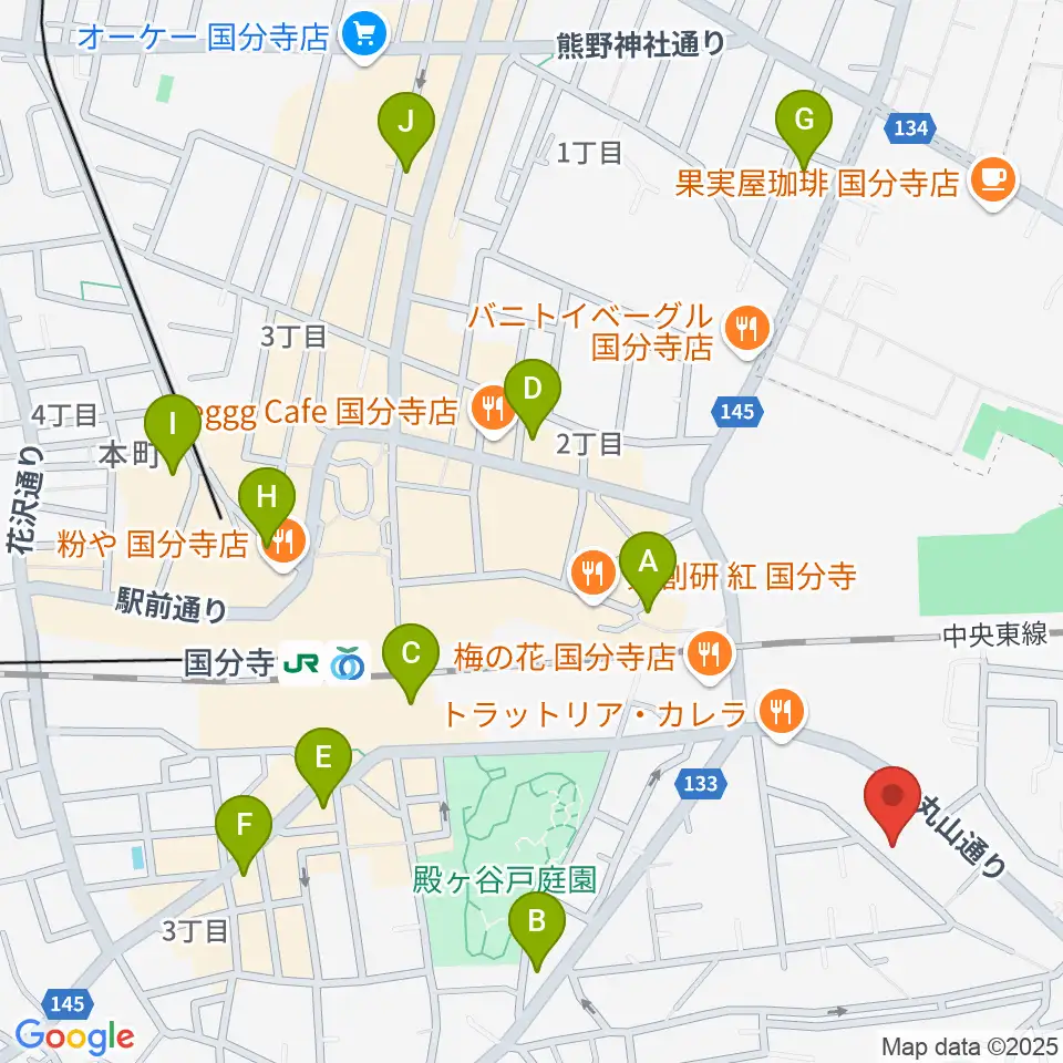 ギター屋funk ojisan周辺のホテル一覧地図