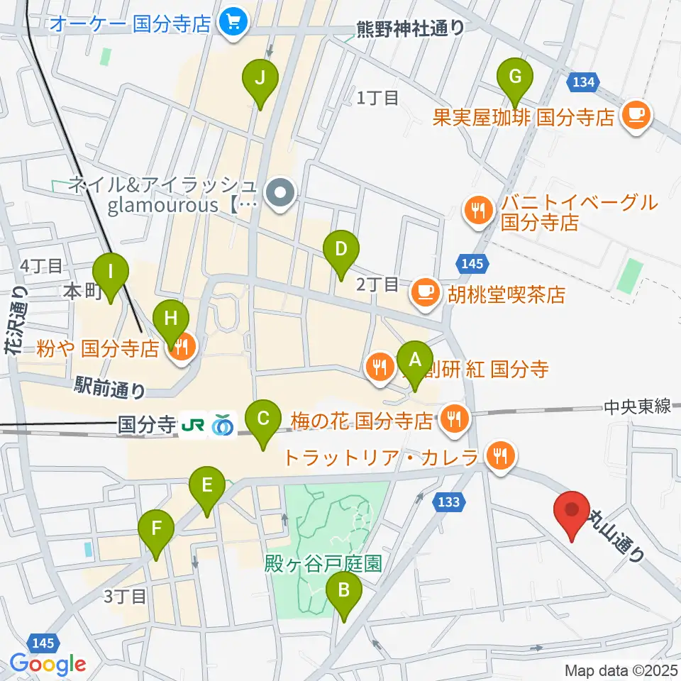ギター屋funk ojisan周辺のホテル一覧地図