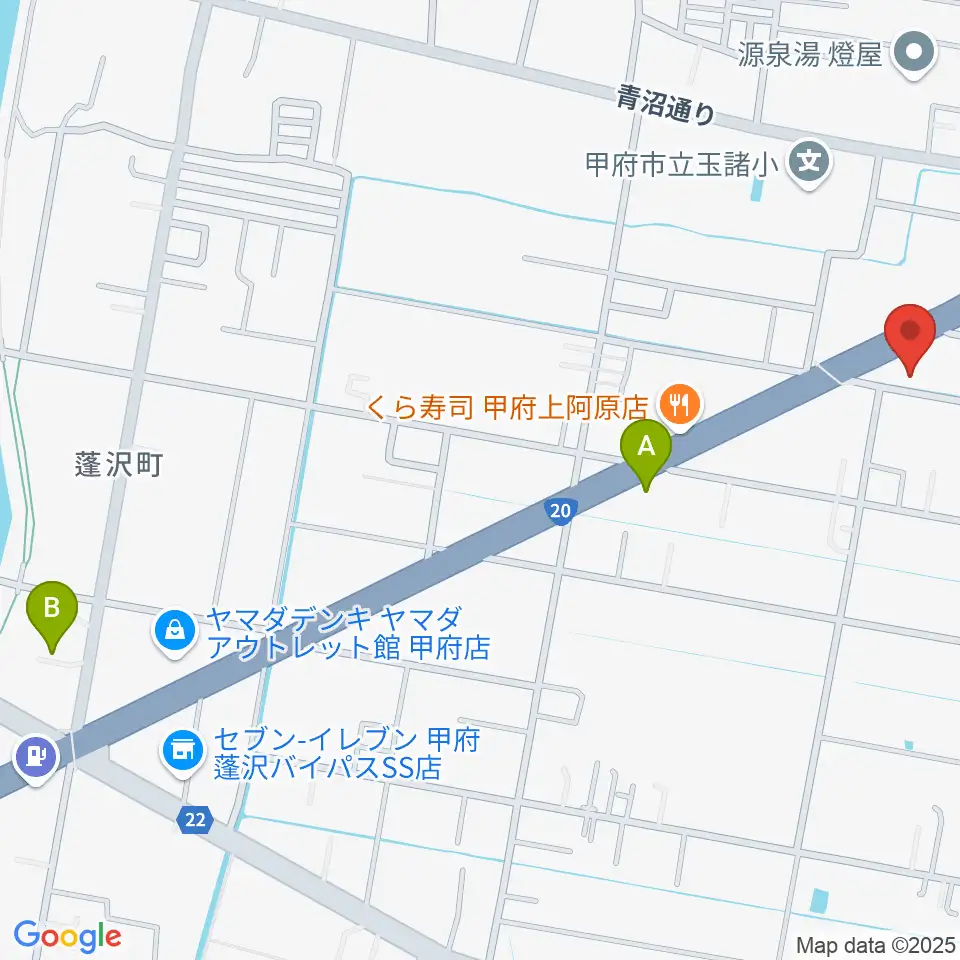 ボデガー東スタジオ周辺のホテル一覧地図