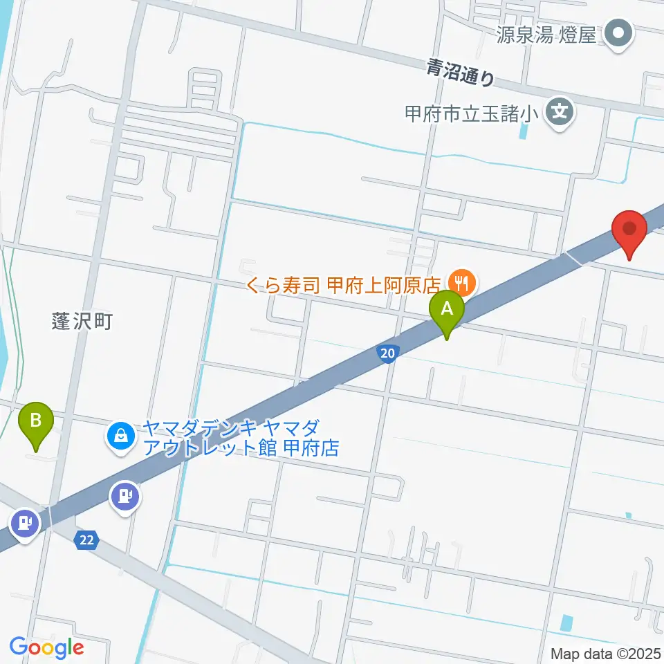 ボデガー東スタジオ周辺のホテル一覧地図