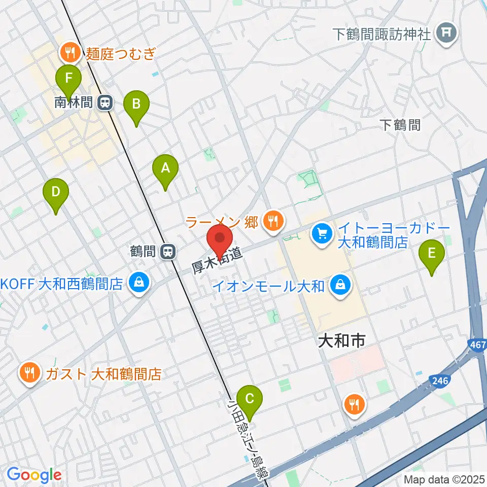 ピアノハウスジャパン周辺のホテル一覧地図