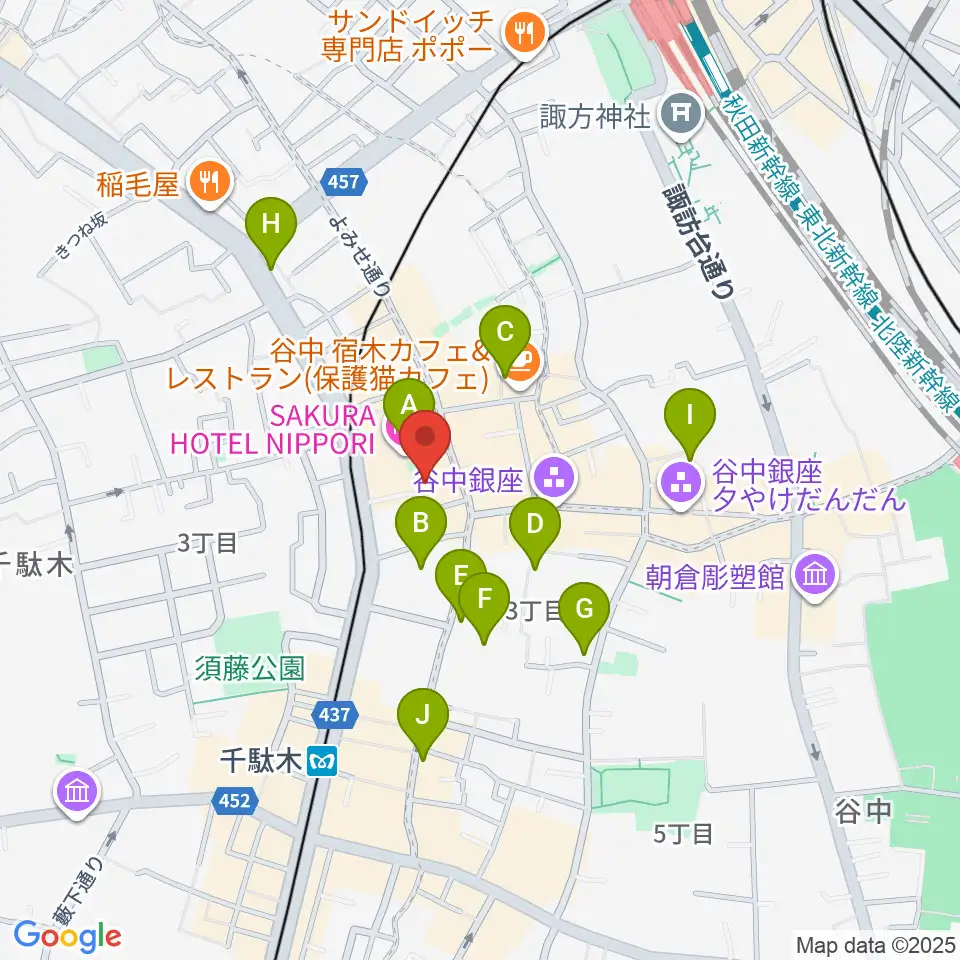 サミーミュージックワールド周辺のホテル一覧地図