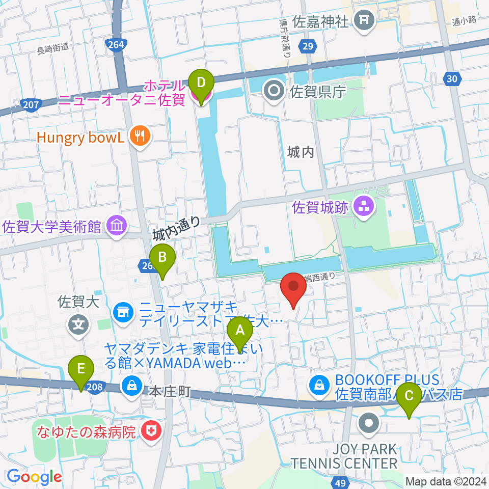 いはらのりこ ピアノ＆リトミック教室周辺のホテル一覧地図