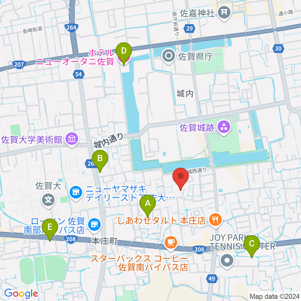 いはらのりこ ピアノ＆リトミック教室周辺のホテル一覧地図