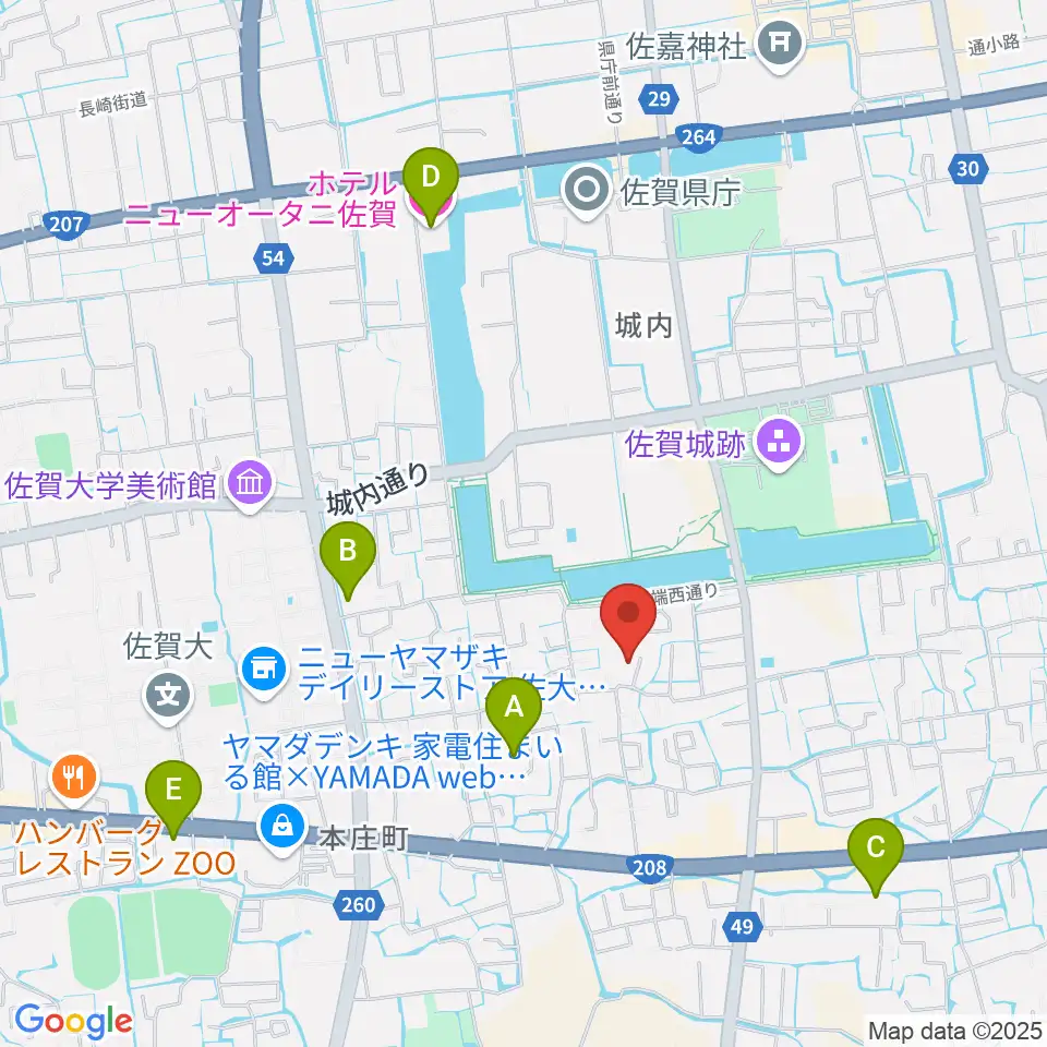 いはらのりこ ピアノ&リトミック教室周辺のホテル一覧地図