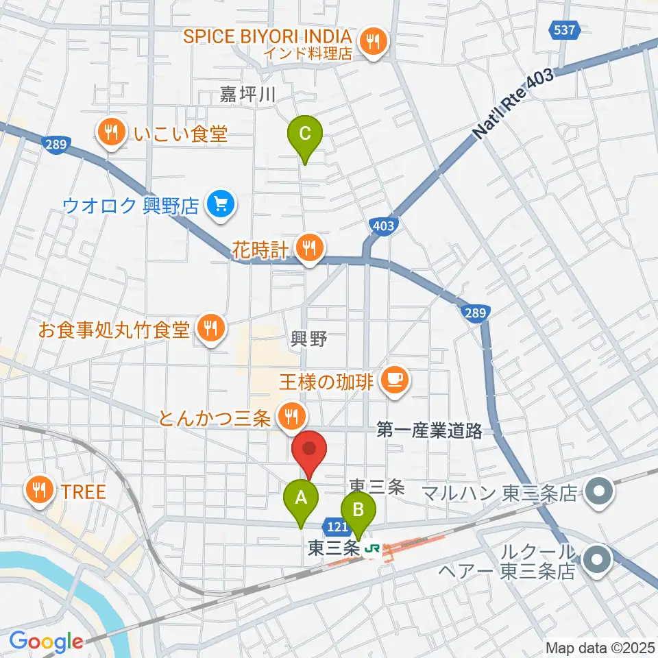 わたじん楽器 三条店周辺のホテル一覧地図