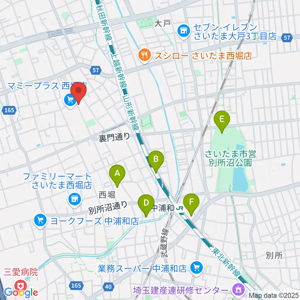 西堀音楽外語学院周辺のホテル一覧地図