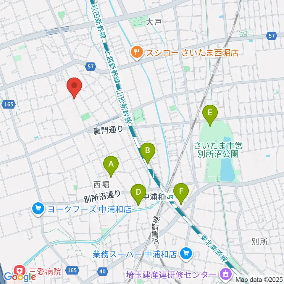 西堀音楽外語学院周辺のホテル一覧地図