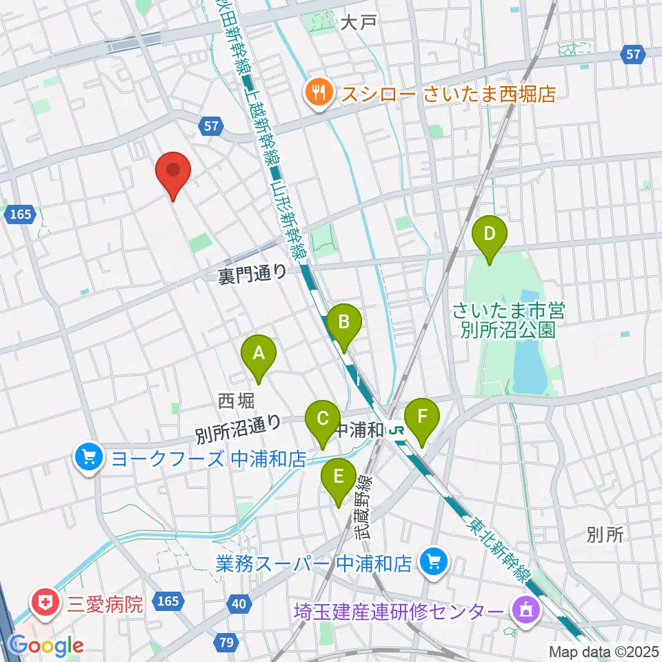 西堀音楽外語学院周辺のホテル一覧地図
