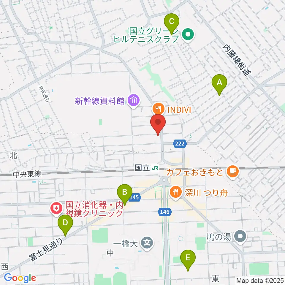 KEY-NOTE音楽教室周辺のホテル一覧地図
