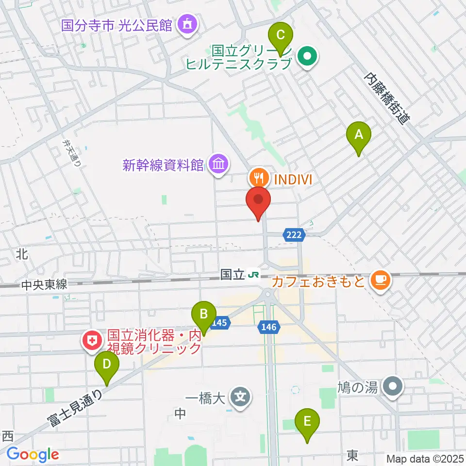 KEY-NOTE音楽教室周辺のホテル一覧地図
