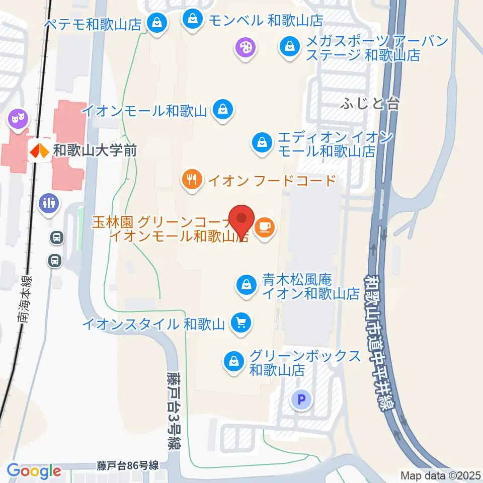 島村楽器 イオンモール和歌山店周辺のホテル一覧地図